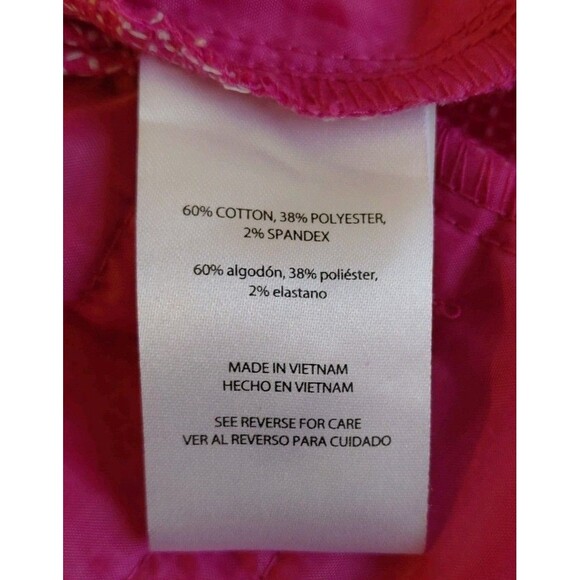 Isaac Mizrahi NY Size 10 Hot Pink w/White Polka Dot Shorts w/Pockets - Picture 7 of 8